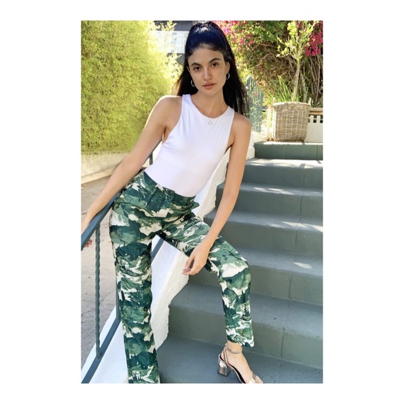 Eva Franco Anthropologie Jacquard Slim Pants - Picture 2 of 5